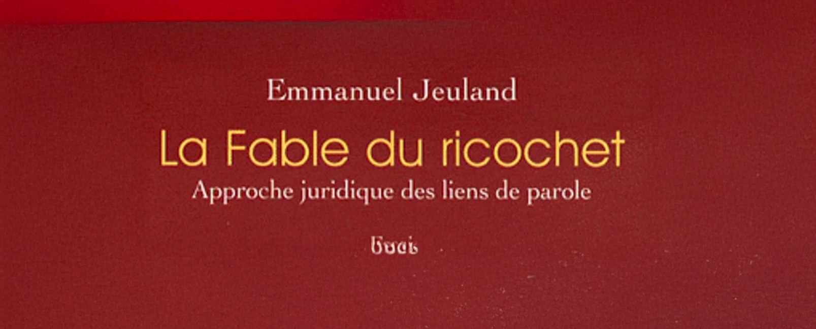 "La fable du ricochet", un livre qui questionne les liens de parole