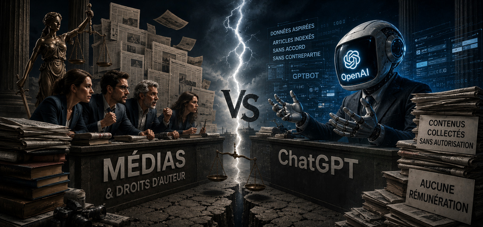 Les médias face à ChatGPT : quelles contreparties ?